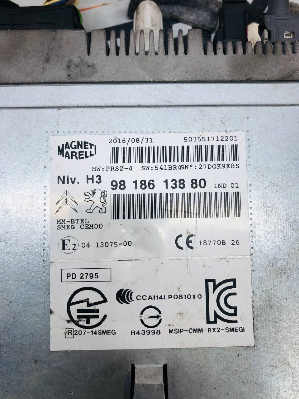 Автомагнітола Peugeot 308 9818613880 — Peugeot 308